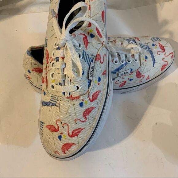 Vans Pink Flamingos Beach Chair Retro Pool Summer Vibes Shoes MENS 6.5/ women 8 - Picture 5 of 13